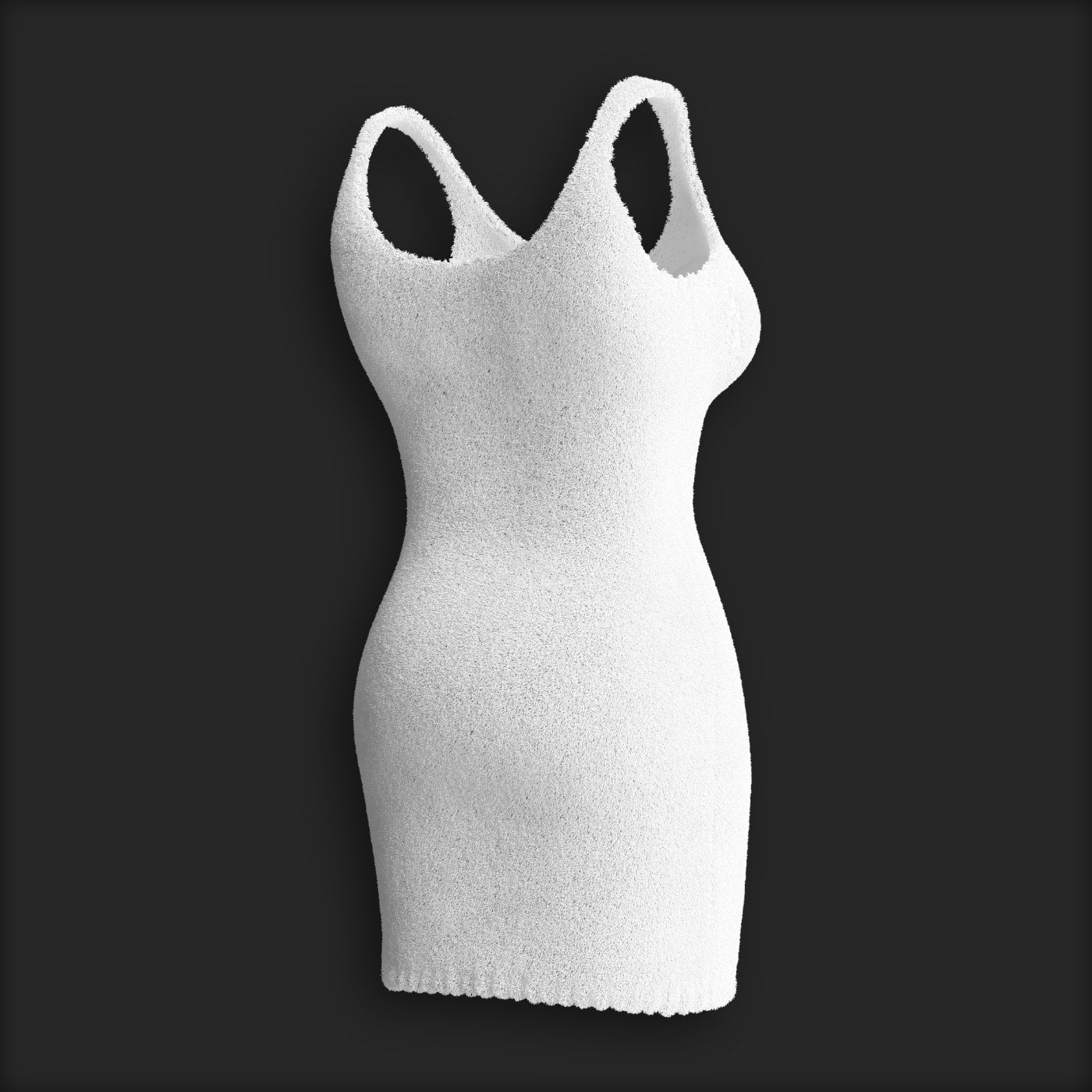 Cosy Knit Dress (2 Pieces) - Ivory