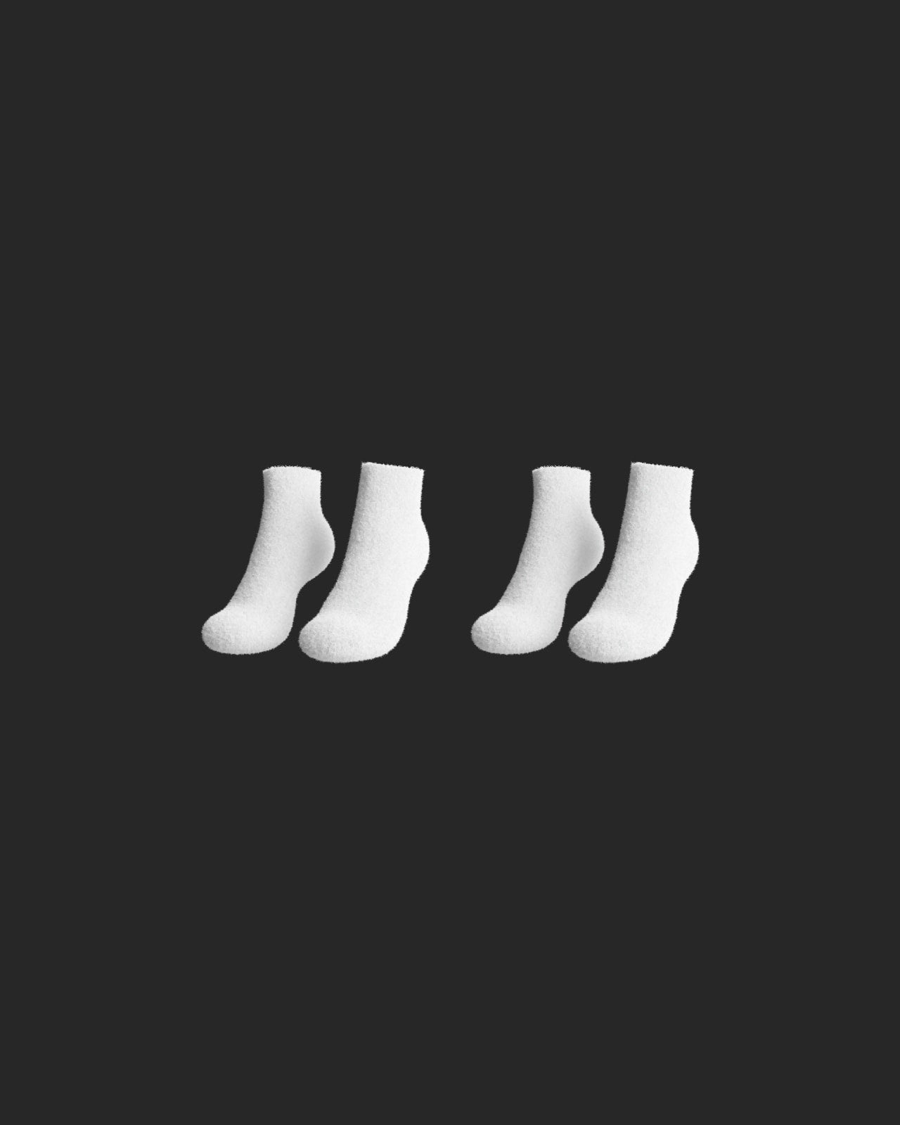 Cosy Knit Socks (2 Pack) - White
